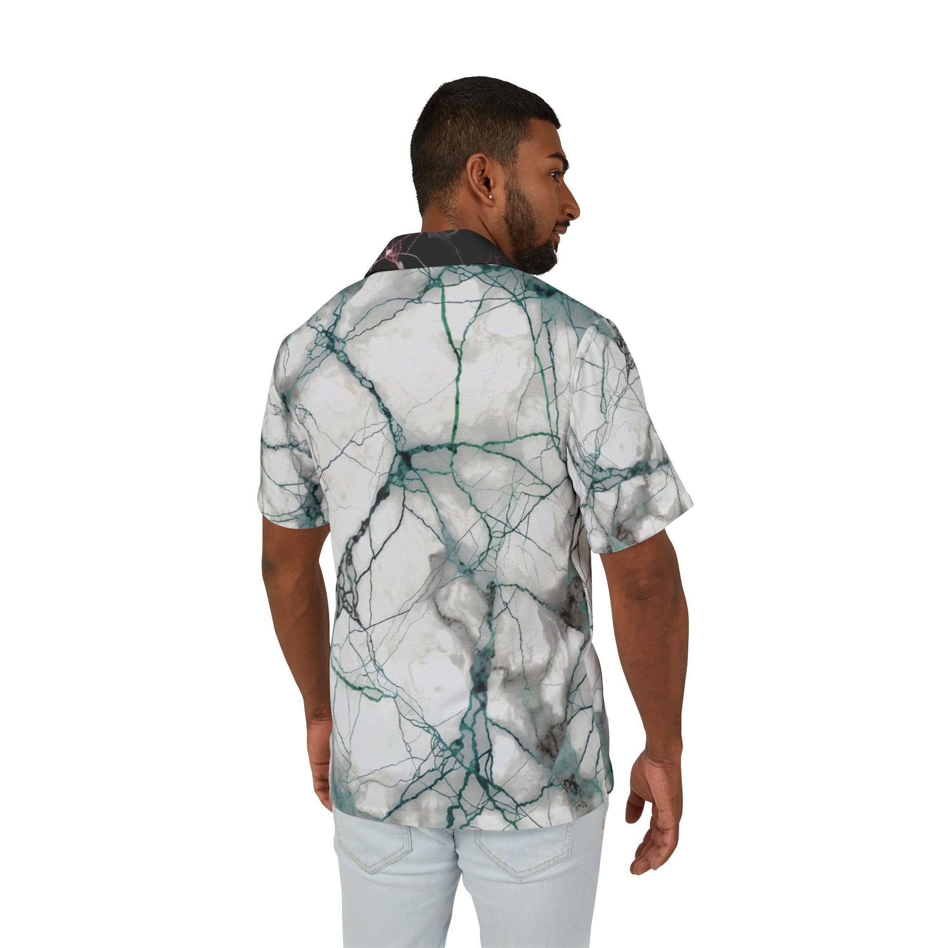 Camicia Marmorizzata Bianca