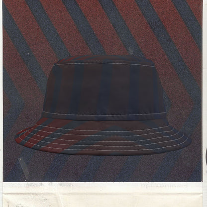 Cappello délavé Rosso Blu