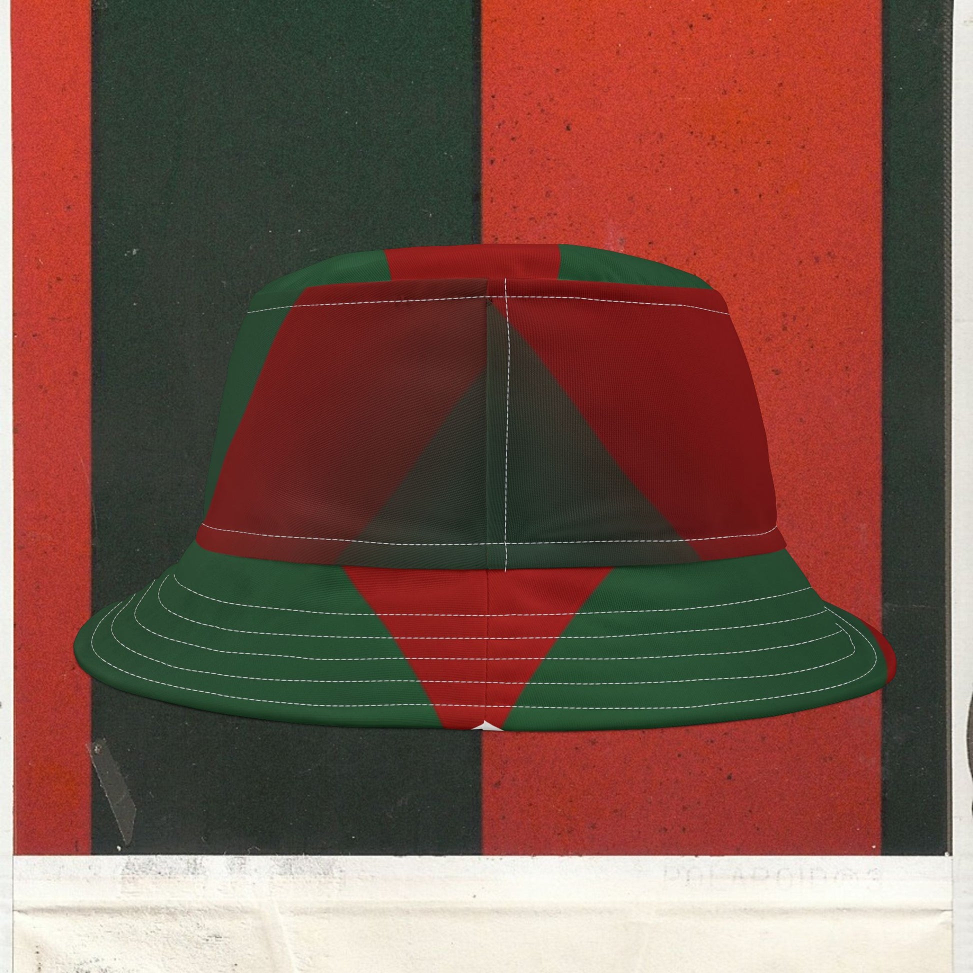 Cappello délavé Rosso Verde