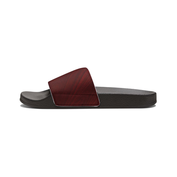 Sandali a Fascia Bordeaux e Neri