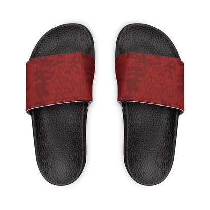 Ciabatte Slide con Fascia Rossa