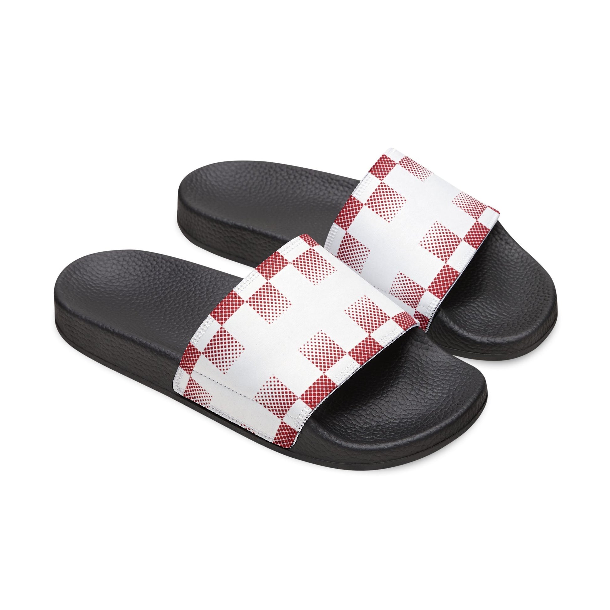 Ciabatte Slide Check Red