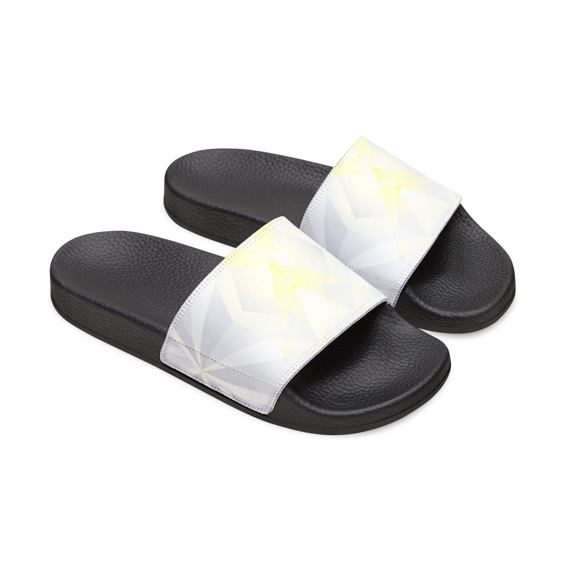 Ciabatte Slide Star Glow – Bianco e Giallo