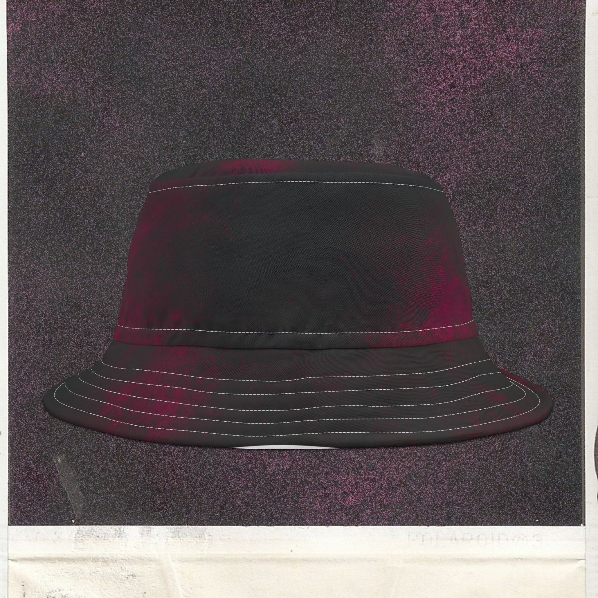Cappello délavé Rosa Scuro Nero