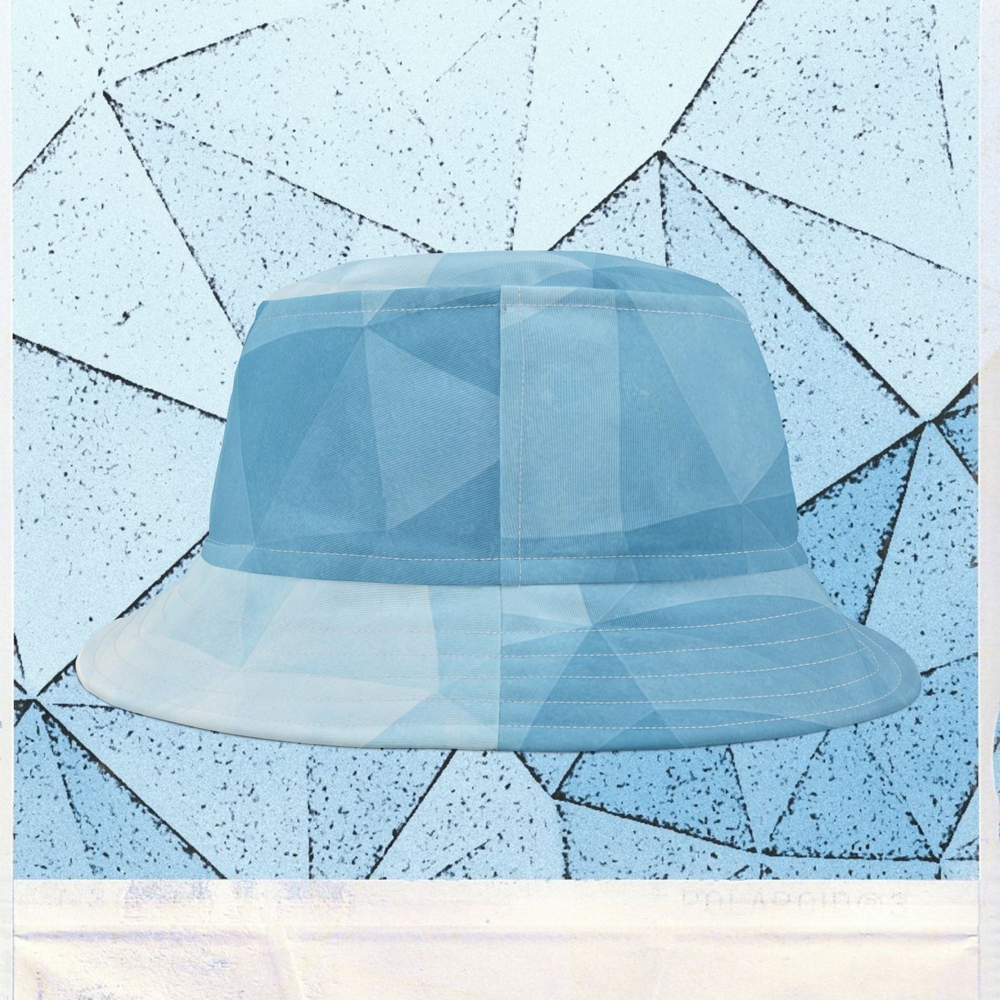 Cappello délavé Celeste Ghiaccio