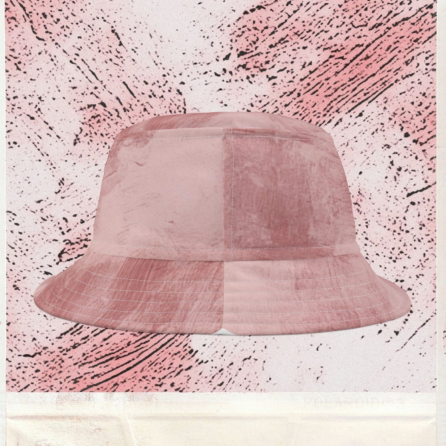Cappello délavé Rosa Bianco Panna