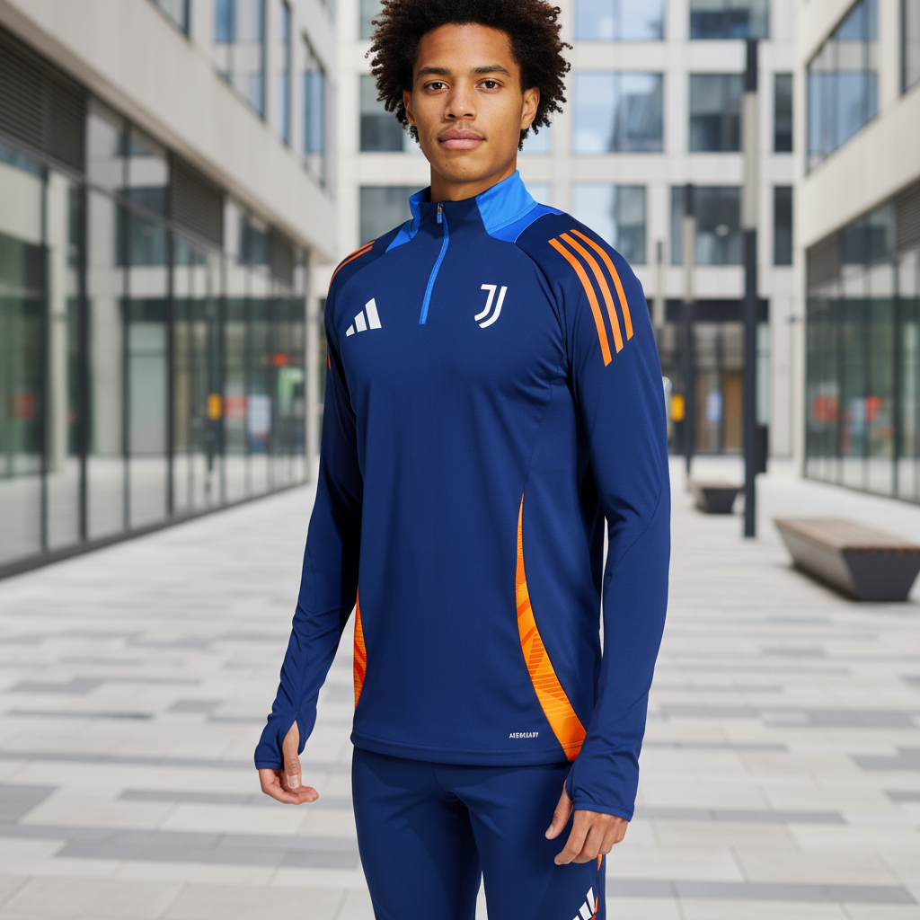 Juventus Navy Training Technical Soccer Tracksuit 2024/25 - Adidas