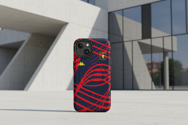 Cover Genoa Kit Pre-Gara s.s. 25/26 resistente MagSafe® per iPhone®