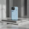Cover Modena Felpa Style Celeste resistente MagSafe® per iPhone®