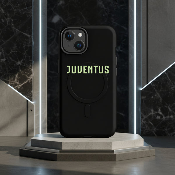 Cover Juventus T-shirt Style Black With Juventus Gold resistente MagSafe® per iPhone®