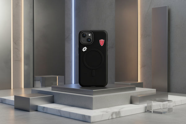 Cover Monza Felpa Style Black resistente MagSafe® per iPhone®