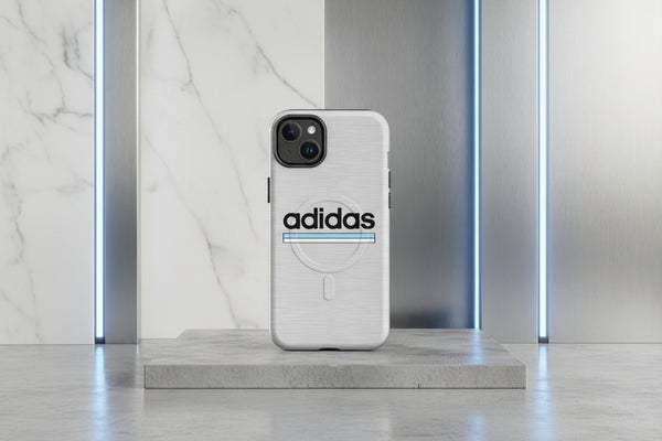 Cover Virtus Entella T-Shirt Classic Grigia Celeste-Bianco resistente MagSafe® per iPhone®