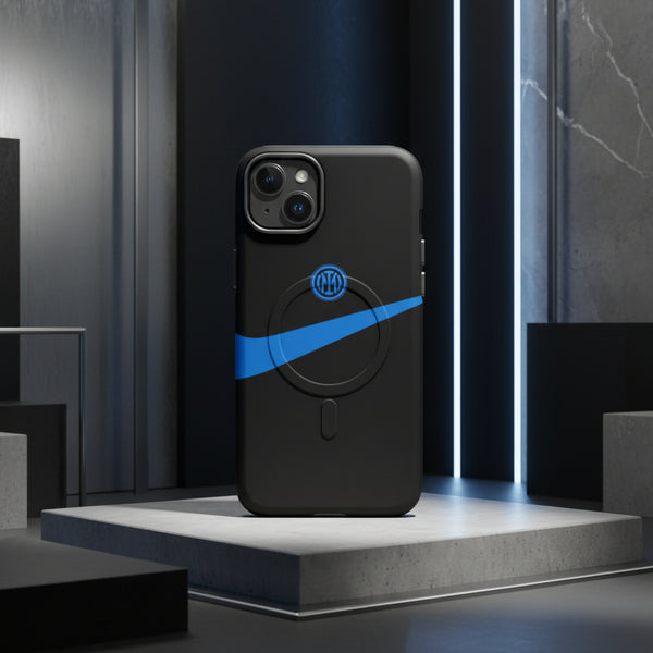 Cover Inter Black With Nike Blue resistente MagSafe® per iPhone®
