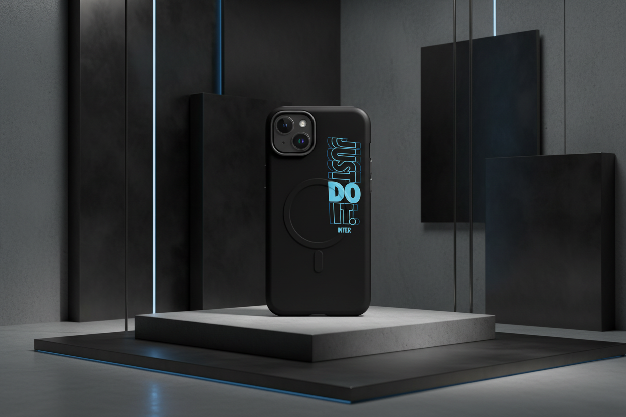 Cover Inter Nike JDI Express nera resistente MagSafe® per iPhone®