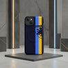 Cover Frosinone T-Shirt Blu con Banda Giallo-Azzurra resistente MagSafe® per iPhone®