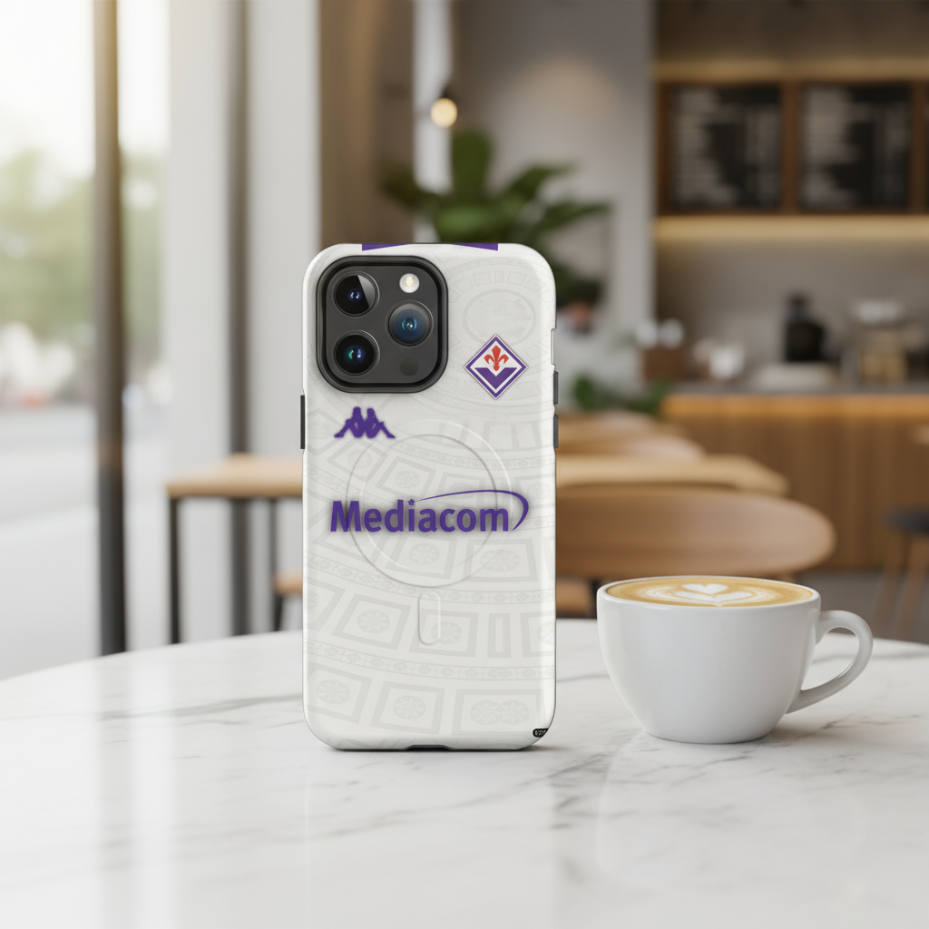 Cover Fiorentina Away s.s. 25/26 resistente MagSafe® per iPhone®
