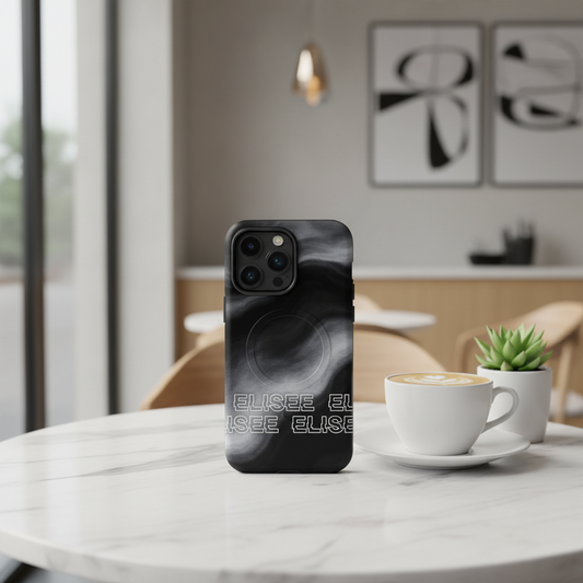 Cover Elisee Bianco Nero resistente MagSafe® per iPhone®