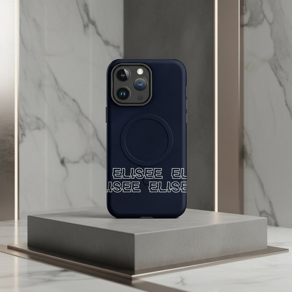 Cover Elisee Blu Notte resistente MagSafe® per iPhone®