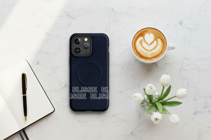 Cover Elisee Blu Notte resistente MagSafe® per iPhone®