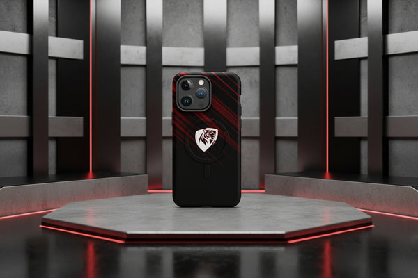 Cover Elisee Rosso Nero resistente MagSafe® per iPhone®