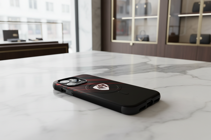 Cover Elisee Rosso Nero resistente MagSafe® per iPhone®