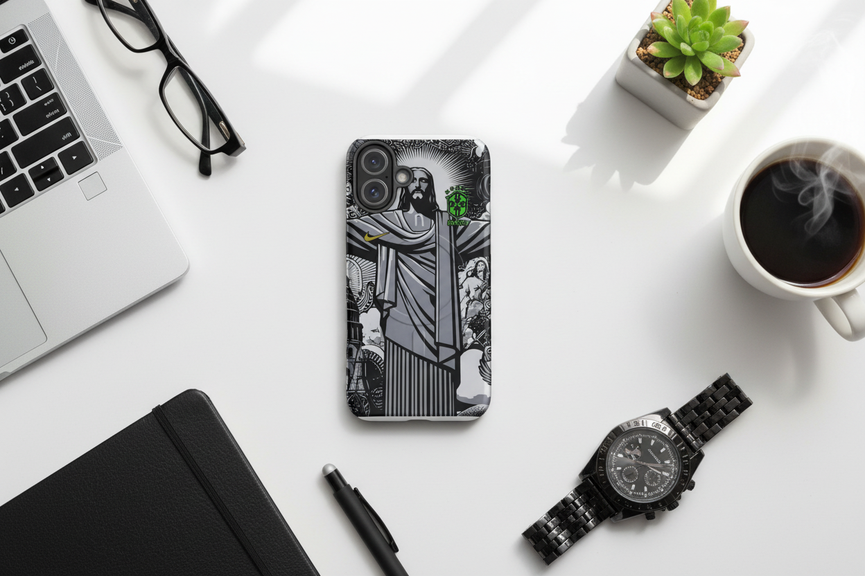Cover Brasile x Jesus resistente MagSafe® per iPhone®