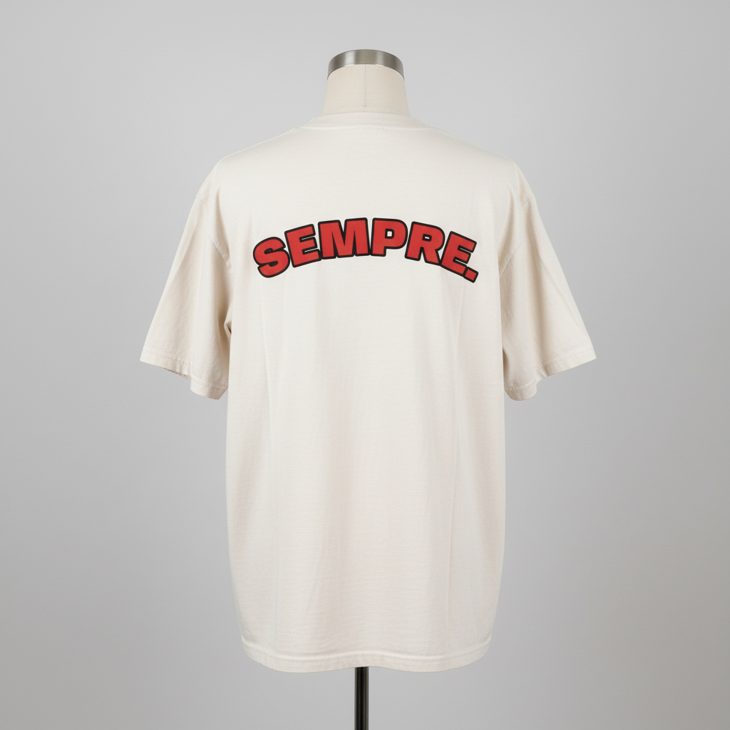 T-shirt oversize Olly "TUTTA VITA SEMPRE"