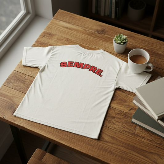T-shirt oversize Olly "TUTTA VITA SEMPRE"