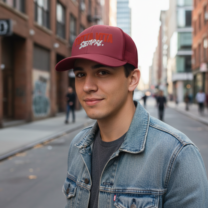 Cappellino trucker ricamato "TUTTA VITA SEMPRE."