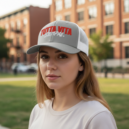 Cappellino trucker ricamato "TUTTA VITA SEMPRE."