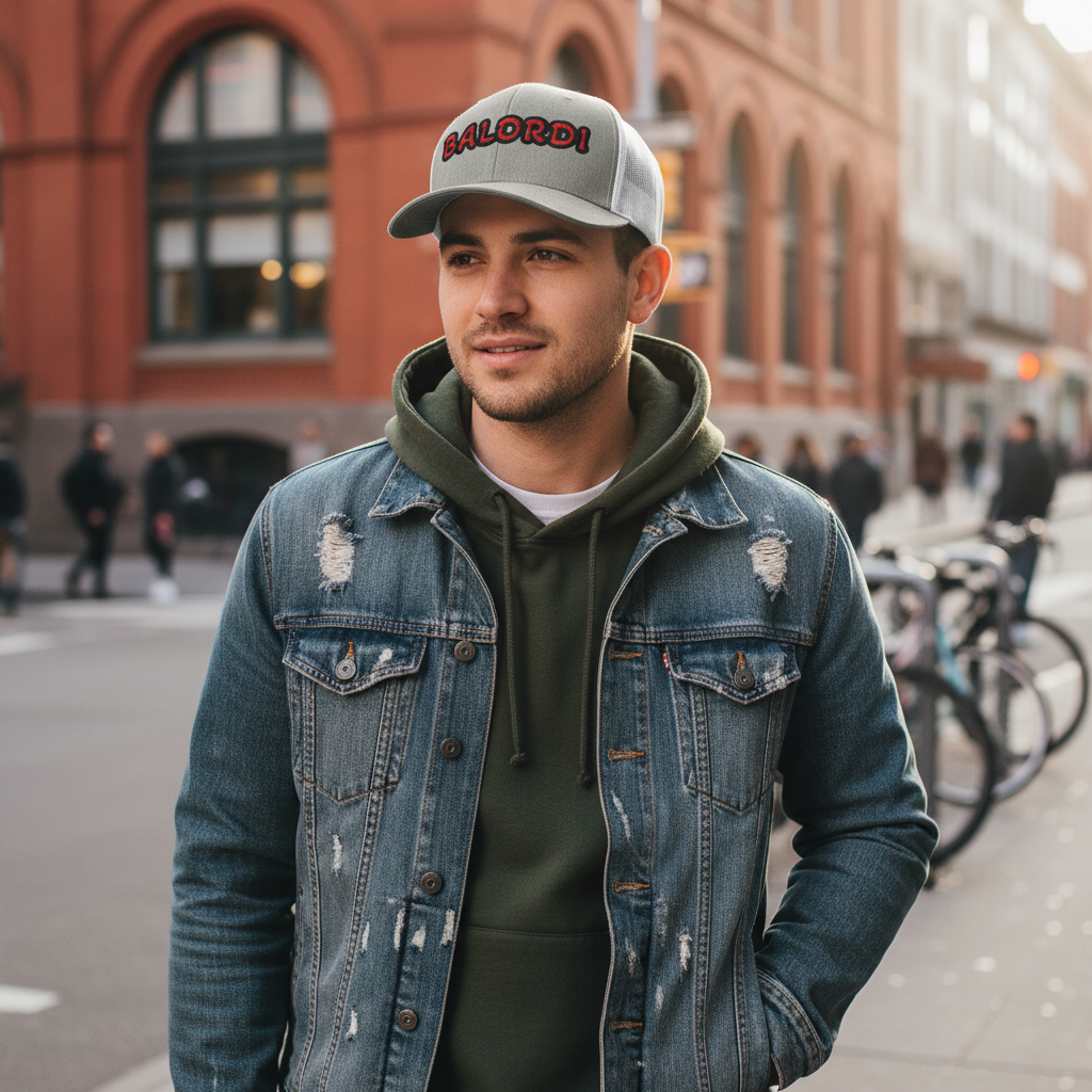 Cappellino trucker ricamato "BALORDI"