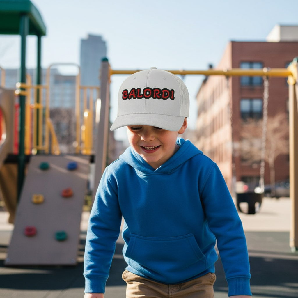 Cappellino trucker ricamato "BALORDI"