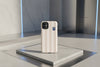 Cover iPhone rigida Como Cup Felpa Beige