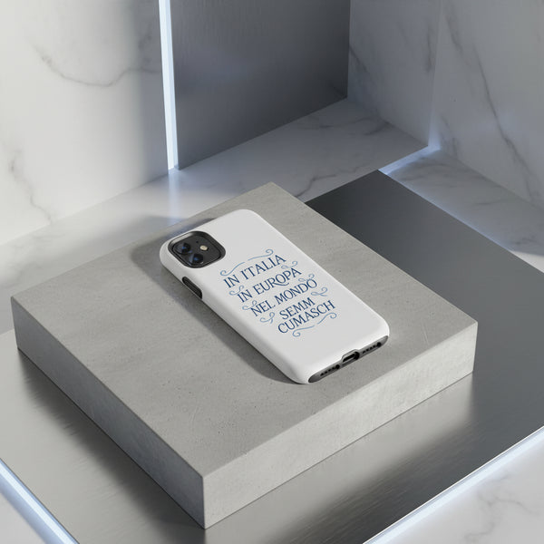 Cover iPhone rigida Como Felpa White Classic x Semm Cumasch