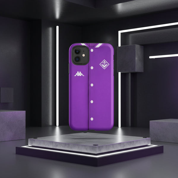 Cover iPhone rigida Fiorentina Giacca College Viola
