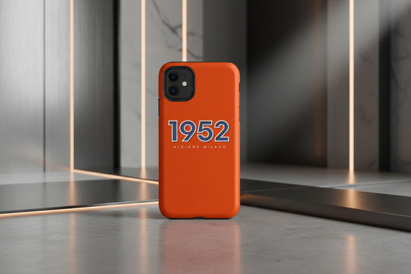 Cover iPhone rigida Alcione Milano Felpa Arancio 