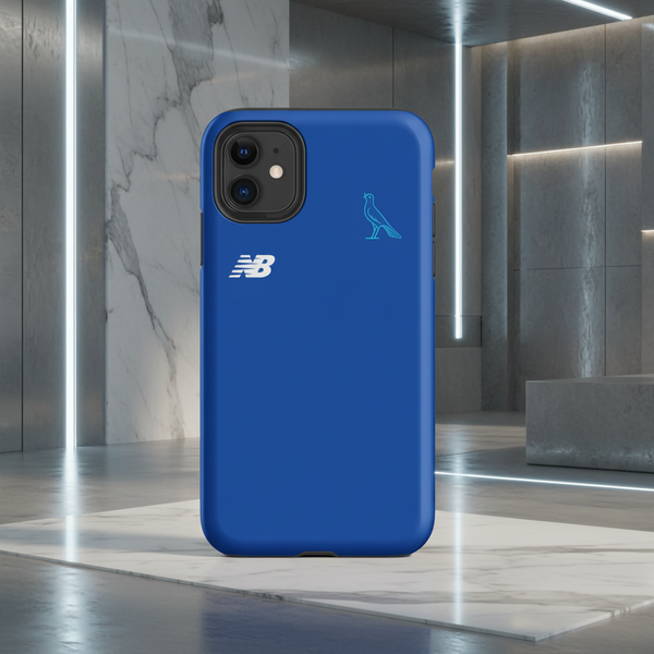 Cover iPhone rigida Modena Felpa Style Blue