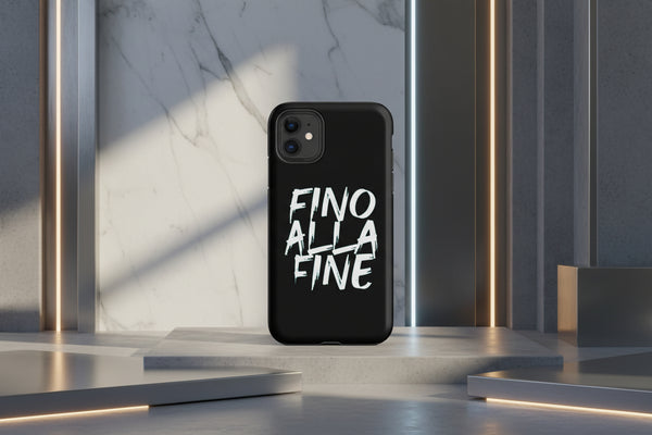 Cover iPhone rigida Juventus T-shirt Style Black Fino Alla Fine