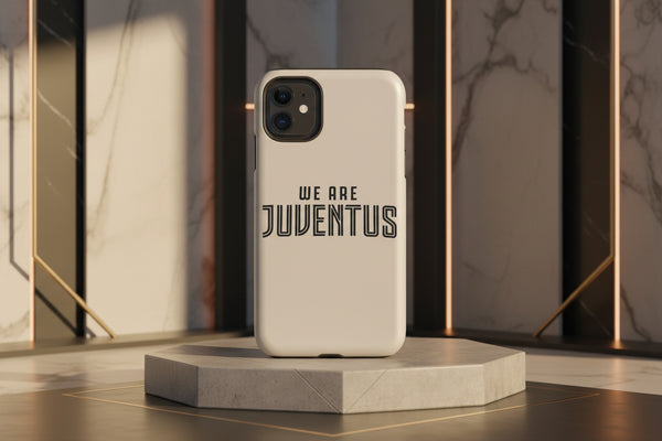 Cover iPhone rigida Juventus Felpa Style Beige 