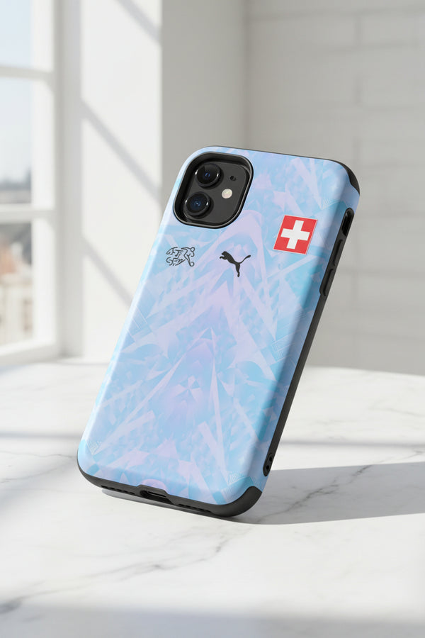 Cover iPhone rigida Svizzera Azzurro Goalkeeper 2026