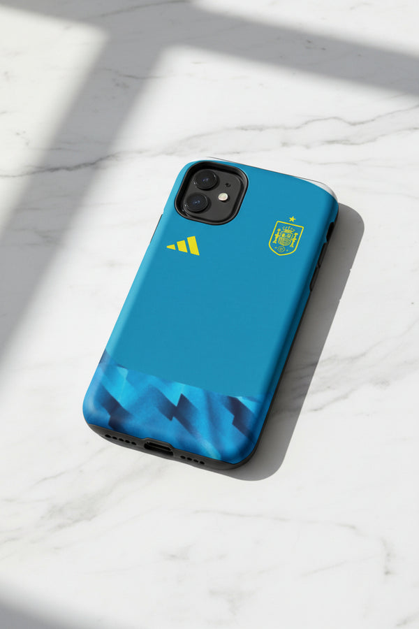 Cover iPhone rigida Spagna Goalkeeper Celeste 2026