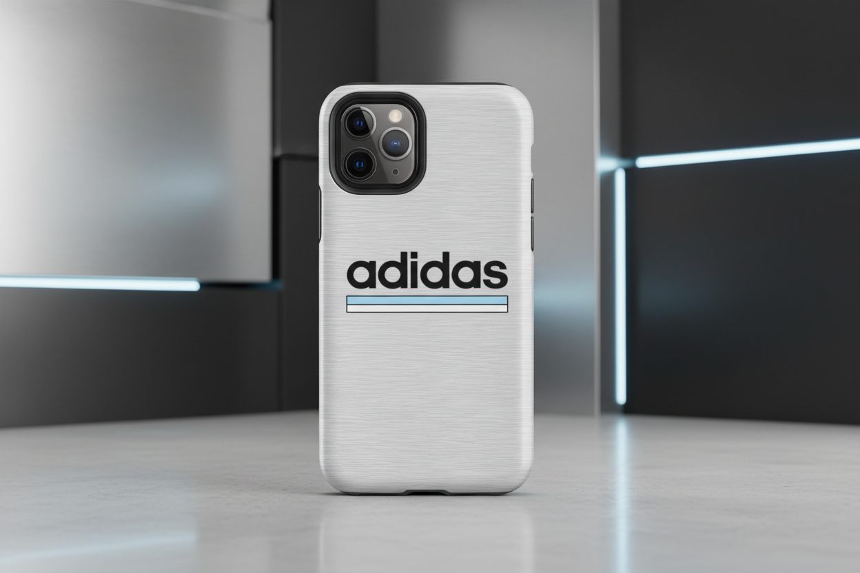 Cover iPhone rigida Virtus Entella T-Shirt Classic Grigia Celeste-Bianco