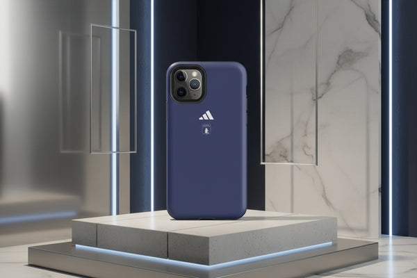 Cover iPhone rigida Virtus Entella Felpa Blu Scuro