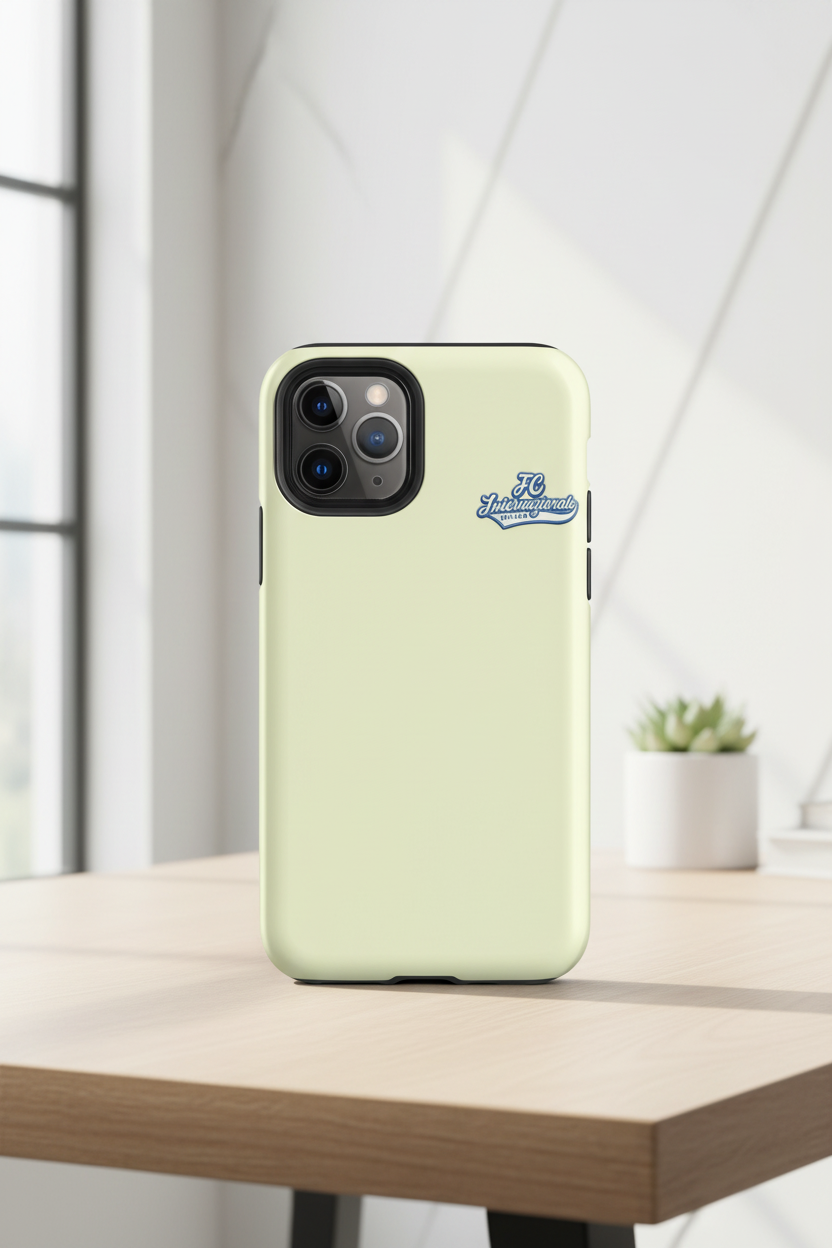 Cover iPhone rigida Inter Hoodie Beige