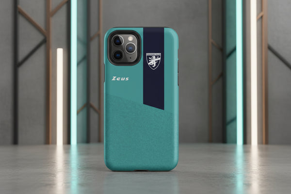 Cover iPhone rigida Frosinone Azzurro Polvere Stile Tuta