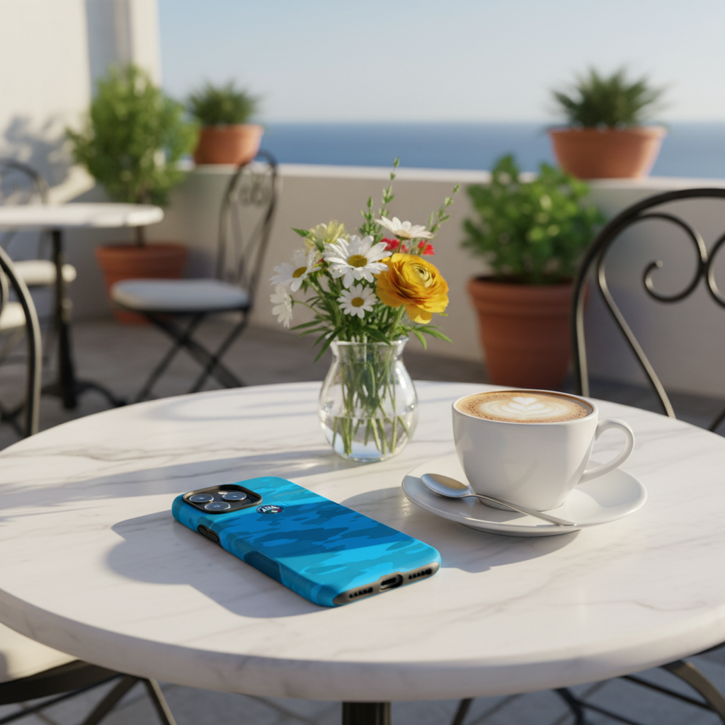 Cover iPhone rigida Arbitro Italia Celeste Mimetico s.s. 25/26