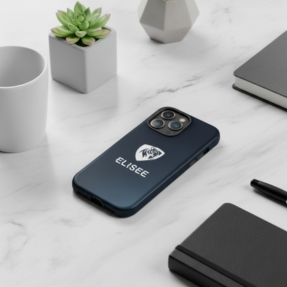 Cover iPhone rigida Elisee Blu Notte Celeste Chiaro