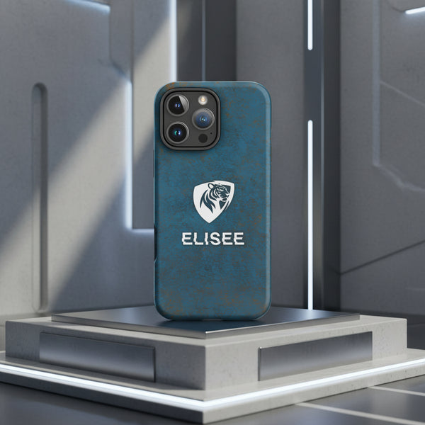 Cover iPhone rigida Elisee Celeste Arancio Chiaro