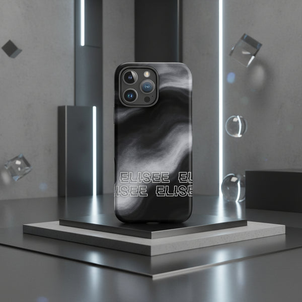 Cover iPhone rigida Elisee Bianco Nero