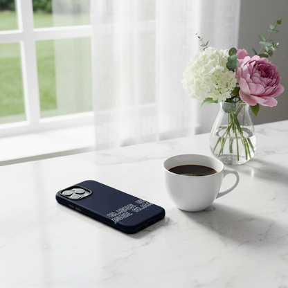 Cover iPhone rigida Elisee Blu Notte